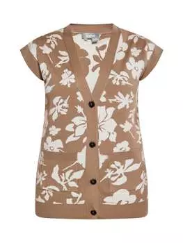 Свитер-жилет Usha, цвет taupe wollweiss