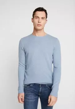 Свитер ZIGZAG STRUCTURED CREWNECK Tom Tailor, мягкий светло-голубой меланж