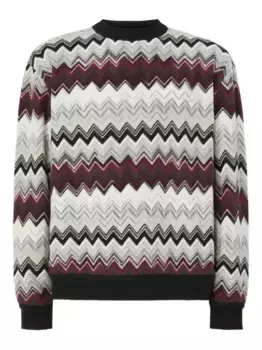 Свитер зигзагообразной вязки Missoni, нейтральный