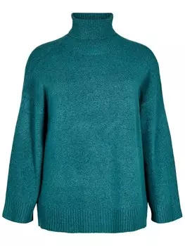 Свитер Zizzi Cavista, темно-зеленый