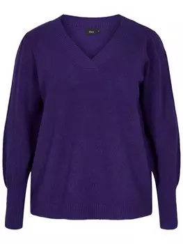 Свитер Zizzi GREENY, сливовый/фиолетовый