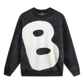 Свитера badfive big b logo вязаный свитер Li-Ning, черный