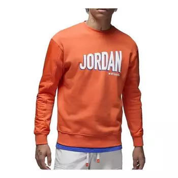Свитера полет mvp круглый вырез толстовка Air Jordan, оранжевый