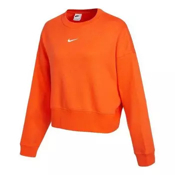 Свитера спортивная коллекция базовая одежда оверсайз свитшот Nike, оранжевый
