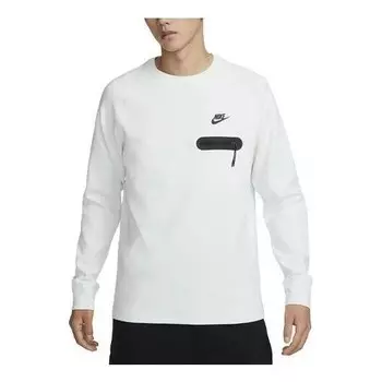 Свитера технический флис легкий свитшот Nike, белый