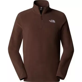 Свитшот 100 Glacier 1/4 Zip The North Face, коричневый