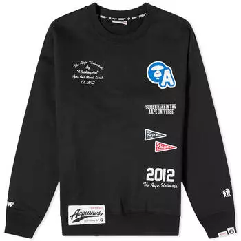 Свитшот Aape College Towel, черный