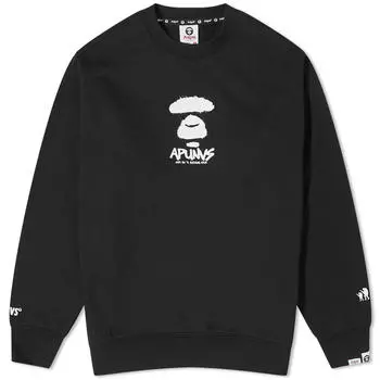 Свитшот Aape Graffiti Face, черный