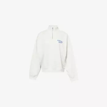 Свитшот Adanola с высоким воротником из хлопковой смеси, мультиколор