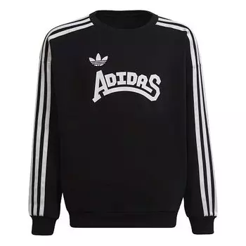 Свитшот Adidas Graphic Crew, черный/белый