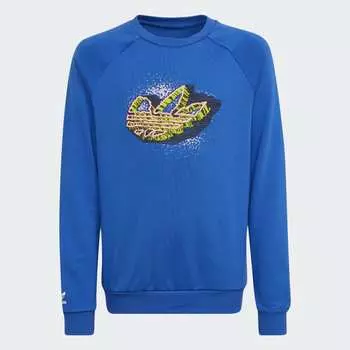 Свитшот adidas Graphic Crew Neck, синий