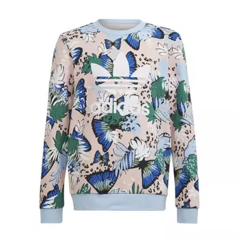 Свитшот Adidas Originals Her Studio London Animal Flower Print Crew, мультиколор