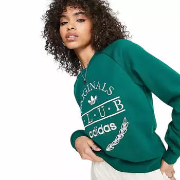 Свитшот Adidas Originals Sports Resort Club, зеленый