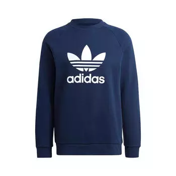 Свитшот Adidas Originals TREFOIL CREW UNISEX, тёмно-синий