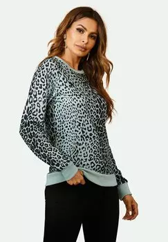 Свитшот Animal Print Long Sleeve FS Collection, светло-зеленый
