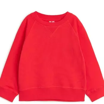 Свитшот Arket Cotton Unisex, красный