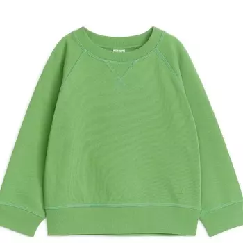 Свитшот Arket Cotton Unisex, зеленый