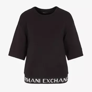 Свитшот Armani Exchange Hood, черный