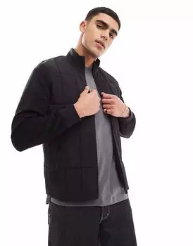 Свитшот Barbour International Otto на молнии черного цвета