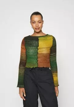 Свитшот BDG Urban Outfitters FLUTE SLEEVE, зеленый