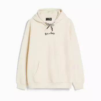 Свитшот Bershka Rick &amp; Morty Print, кремовый