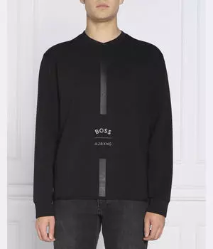 Свитшот Boss Green Salboa Regular Fit, черный