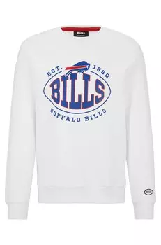Свитшот Boss X Nfl Cotton-blend With Collaborative Branding Bills, белый