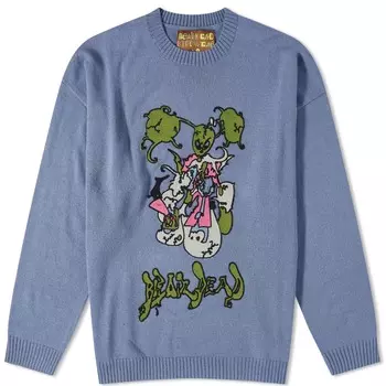 Свитшот Brain Dead Cyber Bunny Crew, синий