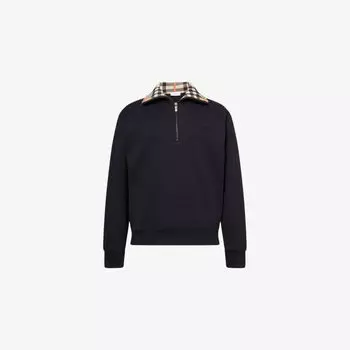 Свитшот Burberry с вышитым логотипом, черный