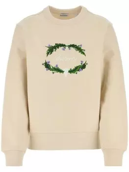 Свитшот Burberry Sand из хлопковой смеси, серый