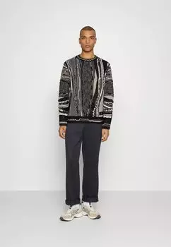 Свитшот Carlo Colucci УНИСЕКС, цвет anthrazit/offwhite/black