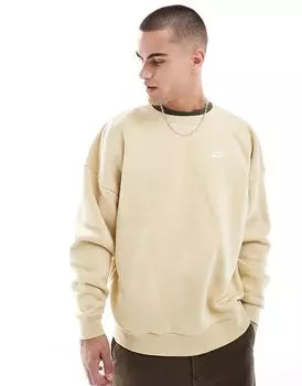 Свитшот Club oversize Crew бежевого цвета Nike