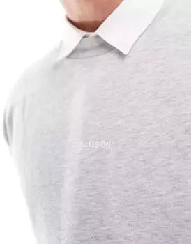 Свитшот COLLUSION серого цвета