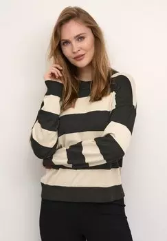 Свитшот Culture АННЕМАРИ, цвет black whitecap stripe