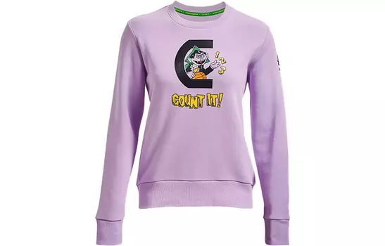Свитшот Curry X Sesame Street женский фиолетовый Under Armour