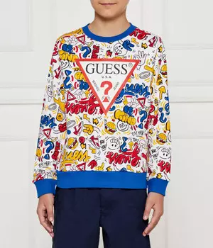 Свитшот детский Guess с принтом, мультиколор