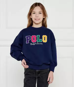 Свитшот детский Polo Ralph Lauren с вышитым логотипом бренда, синий