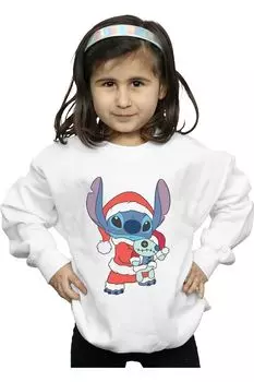 Свитшот Disney Lilo And Stitch Stitch Christmas, белый