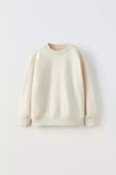 Свитшот для прогулки ZARA, экрю
