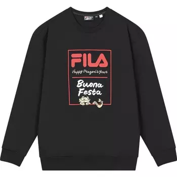 Свитшот Dragon Dragon Series унисекс, черный как смоль Fila, черный