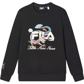 Свитшот Dragon Dragon Series унисекс, черный как смоль Fila, черный