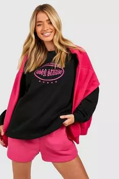 Свитшот dsgn studio gothic слоган Boohoo, черный