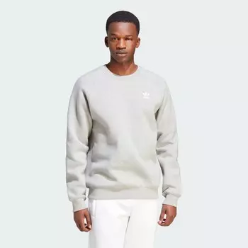 Свитшот Essentials с круглым вырезом Adidas, цвет Medium Grey Heather