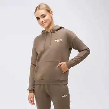 Свитшот Fila Hattie с капюшоном, коричневый