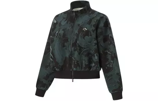 Свитшот Fitness Series женский зеленый/темно-зеленый/черный Lining