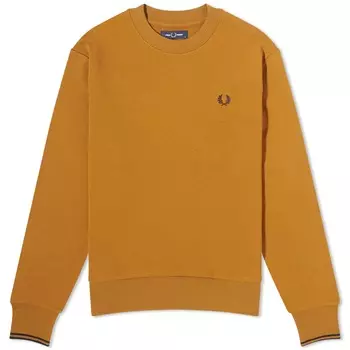 Свитшот Fred Perry Crew Neck, светло-коричневый