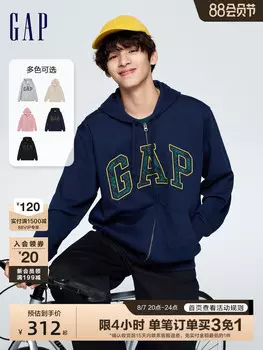 Свитшот Gap с капюшоном, черный