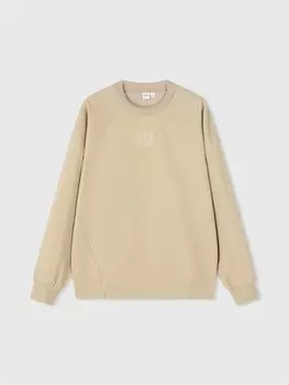 Свитшот Gap с круглым вырезом и логотипом, хаки