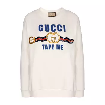 Свитшот Gucci Cotton With Logo, белый