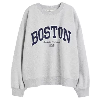 Свитшот H&amp;M Boston, светло-серый